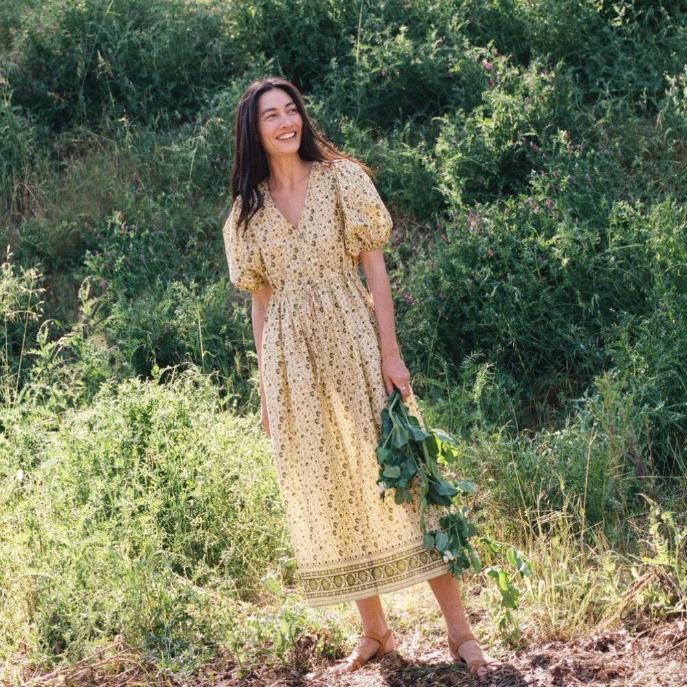 NWOT Christy Dawn Dahlia Dress in Nettle Ditsy Field, XS